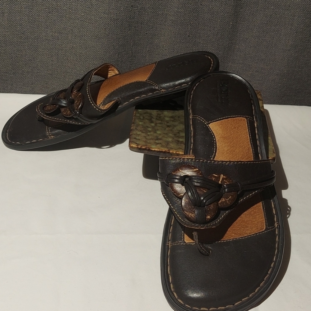 Born sandals flip flops leather size 7 / 38 - Picture 6 of 6